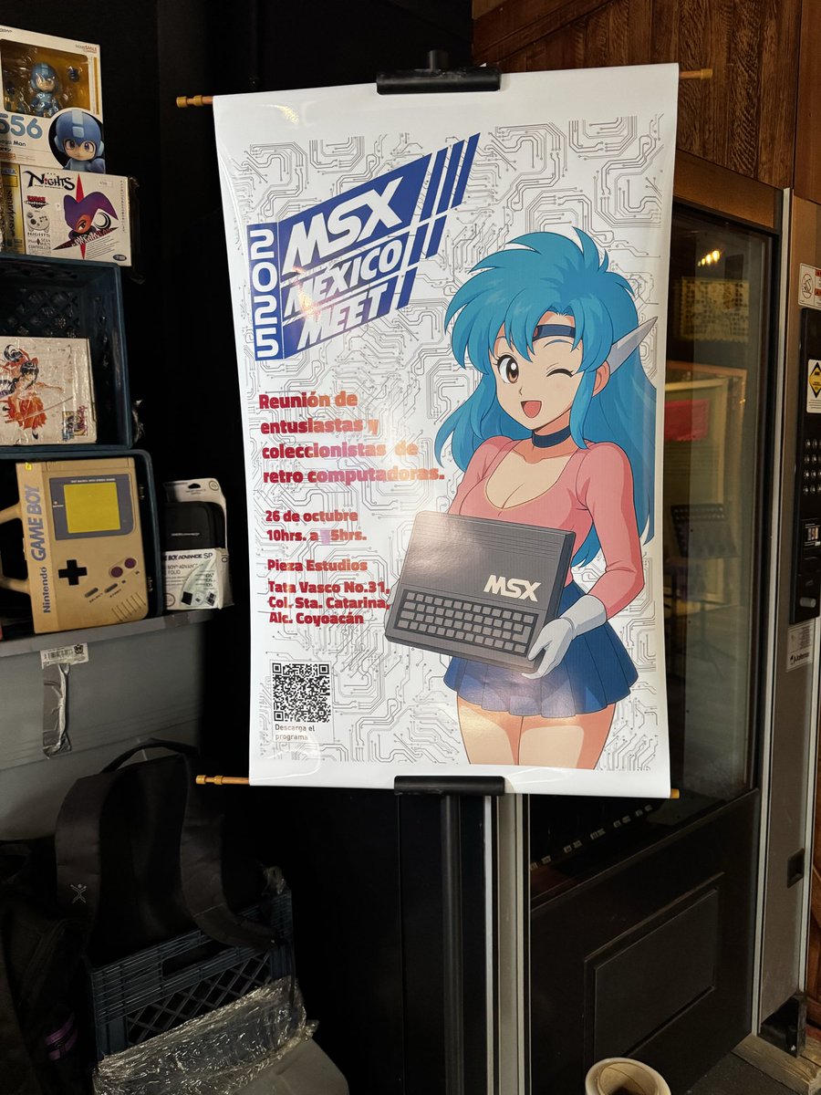 Cómo inició / como va quedando la MSX México Meet, evento de retrocomputación japonesa y videojuegos, no te lo pierdas hoy sábado 25, entrada completamente libre, Tata Vasco 31 Sta. Catarina, Coyoacán. Habrá exposición de equipos y venta de videojuegos retro.