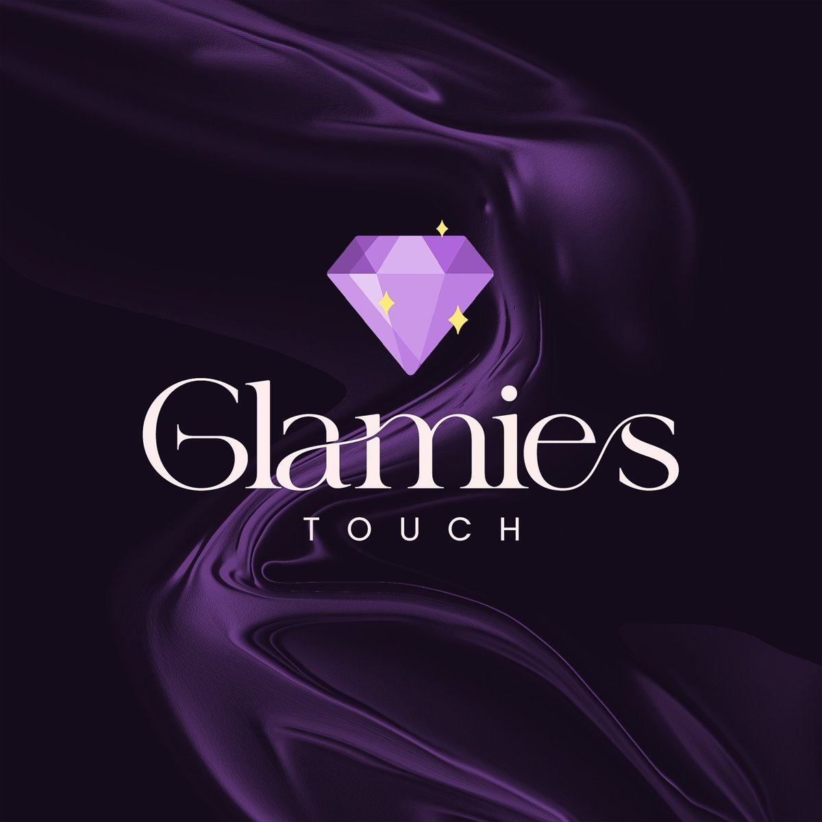 Sadeeqgfx's tweet image. Another brand brought to life. Glamies Touch ✨ Designed to reflect beauty and sophistication.