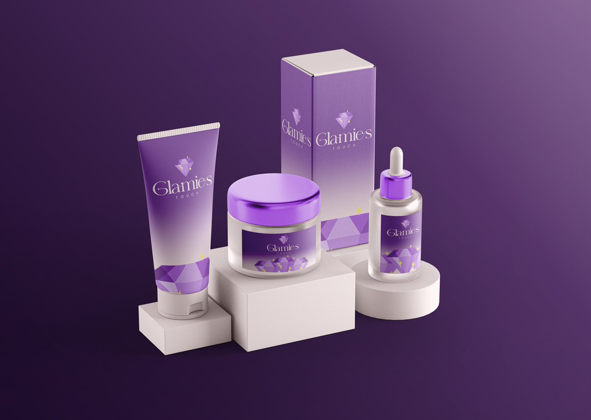 Sadeeqgfx's tweet image. Another brand brought to life. Glamies Touch ✨ Designed to reflect beauty and sophistication.