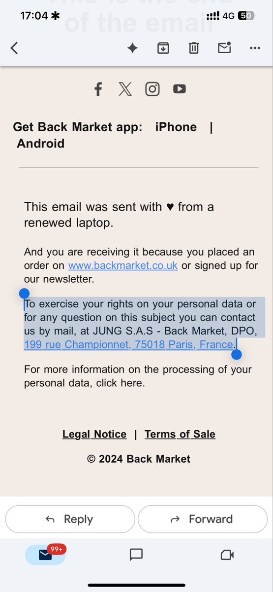 How is <a href="/backmarket/">Back Market</a> able to get away this??

Other business owners abide to GDPR laws.

Block and report spam 😀 another email I don't have to read.