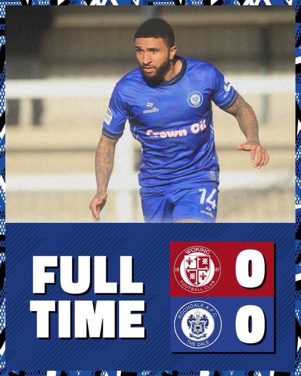ROCHDALE AFC FAN PAGE (@rochdalefan) on Twitter photo Just not our day that.
We did everything but put the ball in the back of the net. Woking GK had game of his life.
On another day we win that game comfortably. But, today wasn’t meant to be. 
Frustrating, but we can’t win them all. Still top of the table too. #RAFC Just not our day that.
We did everything but put the ball in the back of the net. Woking GK had game of his life.
On another day we win that game comfortably. But, today wasn’t meant to be. 
Frustrating, but we can’t win them all. Still top of the table too. #RAFC