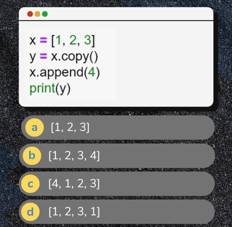 PythonPr's tweet image. Python Question / Quiz; What is the output of the following Python code, and why? Comment your answers below!