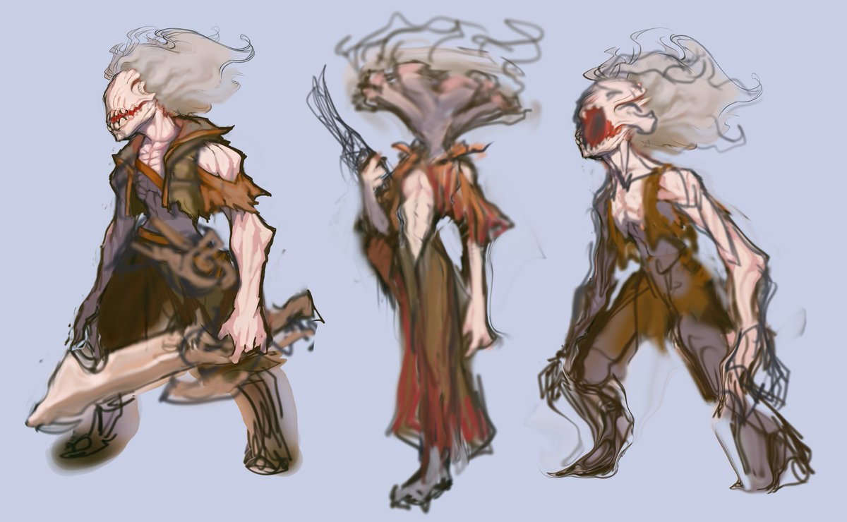 HollowCoreGame's tweet image. Monsters, or just some villagers dressed up for Halloween?

I don&apos;t think I&apos;d like to take the chance on them being costumed. 😰

#happyhalloween #gameart #jprg #horrorart #hollowcoregame #indiedev #conceptart #fantasyart #jrpg #rpg #characterdesign