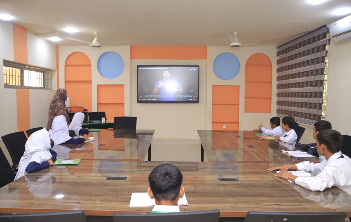 SaniaaAshiq's tweet image. COEs have been upgraded with smartclassrooms that have internet connectivity to a centralized digital curiculum to teach them Sign language.
This helps children who have to move to different locations and still get same level of education.