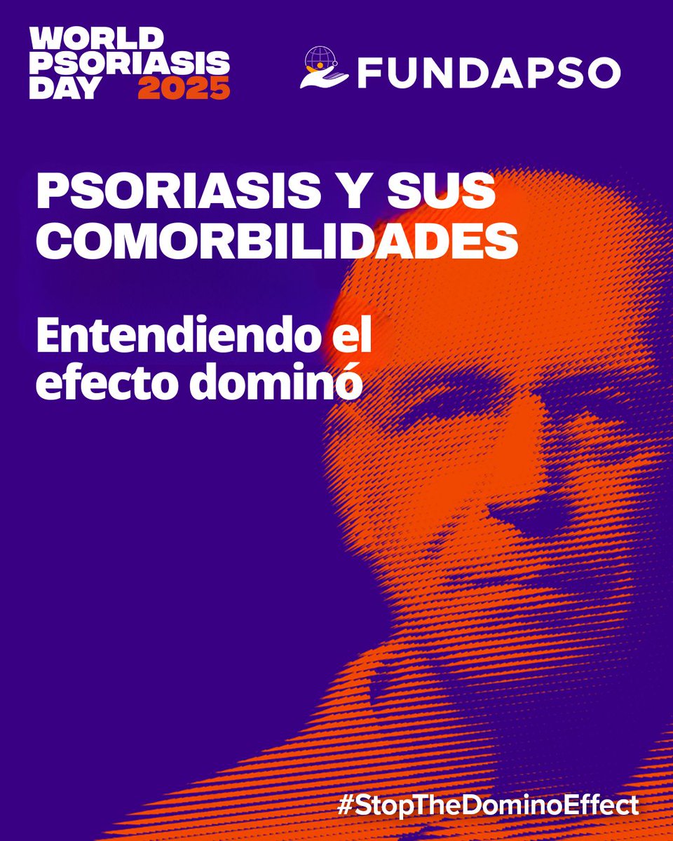 FUNDAPSO's tweet image. La psoriasis también deja huella emocional.
Puede afectar la autoestima, las relaciones y el bienestar mental.
Hablemos de salud integral, no solo de piel.
Únete a la campaña #StopTheDominoEffect #DetengamosElEfectoDominó #PsoriasisExperienceMatters #fundapso #ifpa