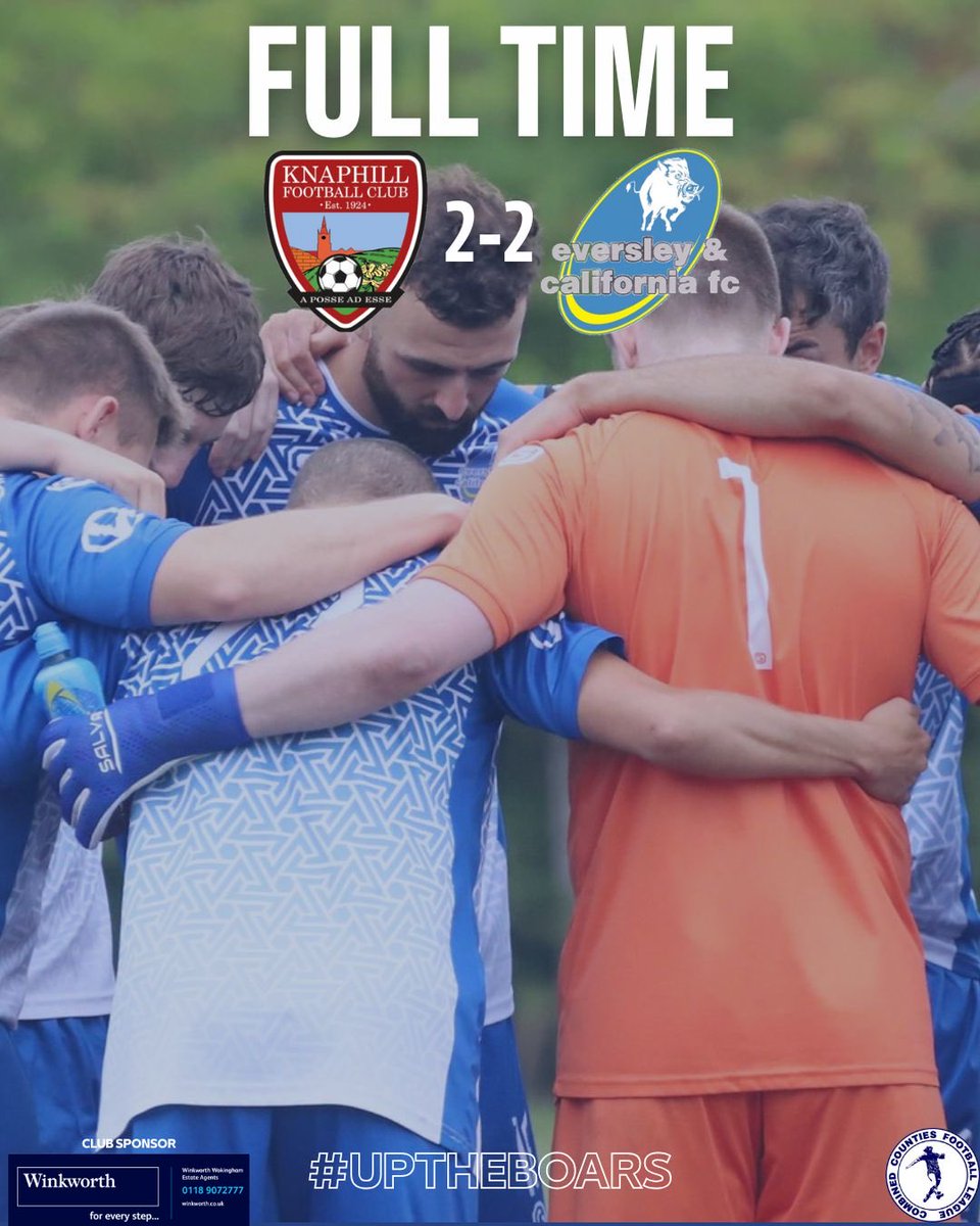 Eversley & California FC π (@eversleycalifc) on Twitter photo ππ¨ππ π§ππ π!
A gritty fight back in the second half. Down to 10-men and working hard all the way until the end. πͺ
<a href="/KnaphillFC/">Knaphill FC</a> 2-2 Eversley & California
Thanks to our hosts for their hospitality.  
#UpTheBoarsπ ππ¨ππ π§ππ π!
A gritty fight back in the second half. Down to 10-men and working hard all the way until the end. πͺ
<a href="/KnaphillFC/">Knaphill FC</a> 2-2 Eversley & California
Thanks to our hosts for their hospitality.  
#UpTheBoarsπ