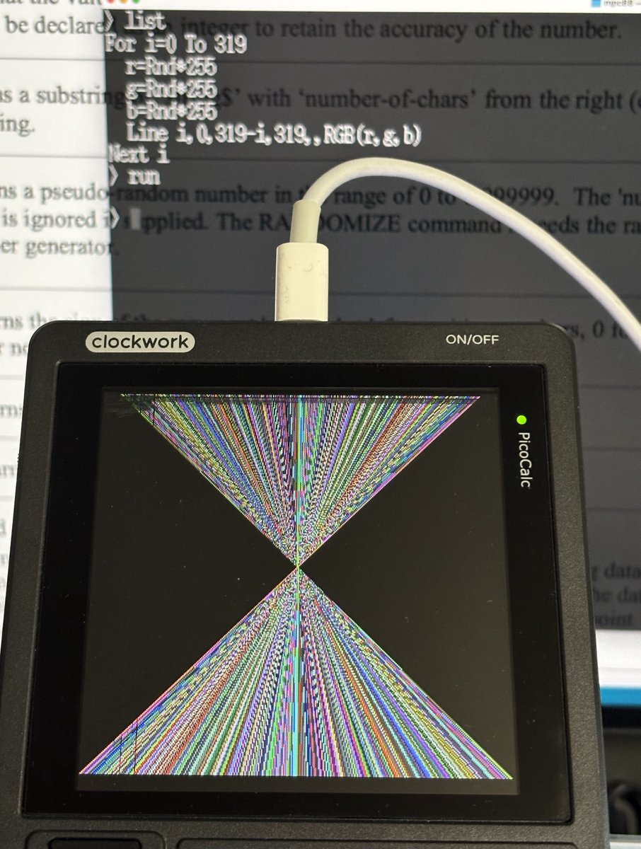 GriffonPocket's tweet image. #PicoCalc
シリアル経由でMacと繋がるようなので、
とりあえずはOKかなー！

あとは液晶の交換さえなんとかなれば！