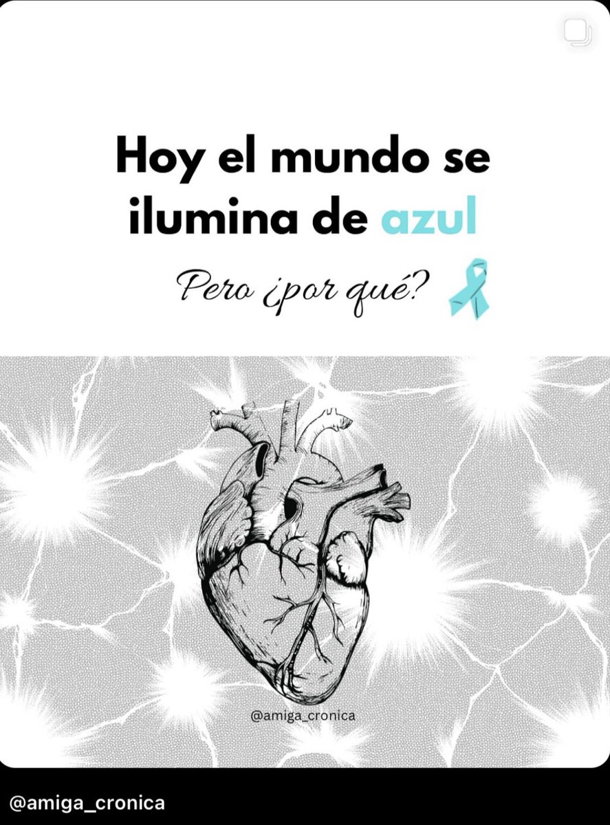 Hoy el mundo se ilumina de azul por el
#POTS o Síndrome de #Taquicardia #Postural #Ortostática. Para concienciar sobre esta enfermedad rara

Más información 👇
instagram.com/p/DQOvYPEDFvB/…