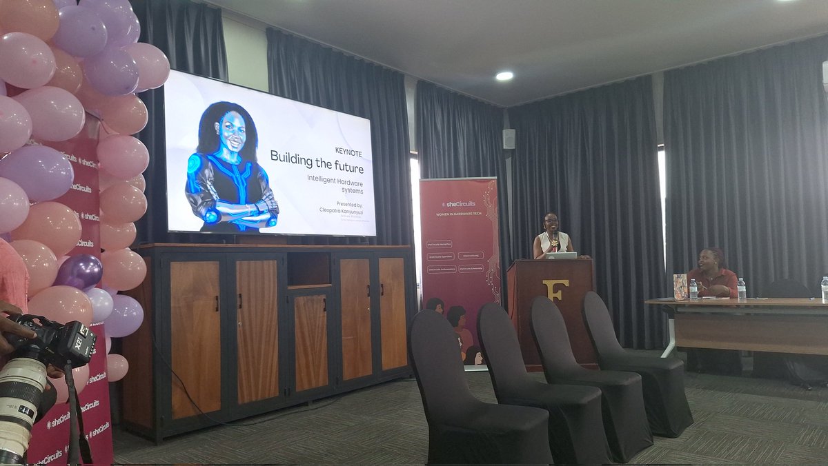 lailah_grant's tweet image. Had an impactful session from Ms. Cleopatra Kanyunyuzi - keynote speaker.
She talked about the evolution of tech, from CPU to Edge AI. 
All this & more from the @shecircuits Launch 
#ai #iot #embeddedsystem #tech #WomenInTech #robotics