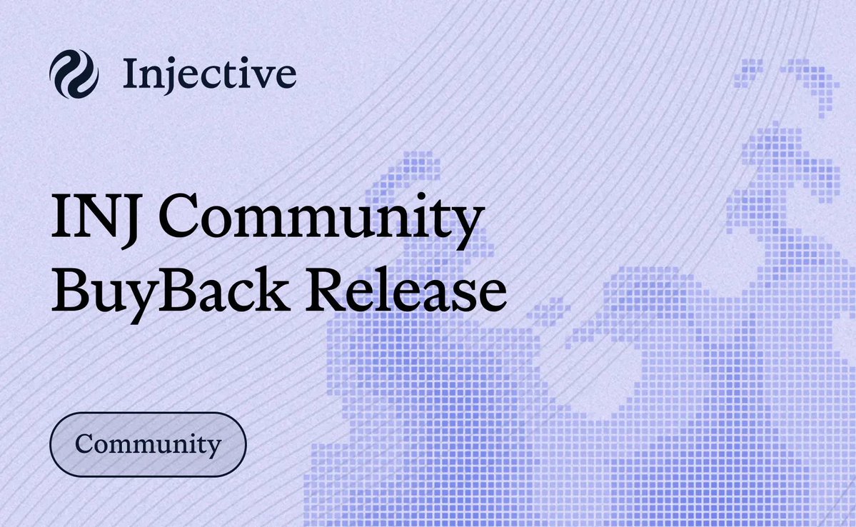 MDCrypto.inj 🥷 (@mdcryptoworld) on Twitter photo .<a href="/injective/">Injective 🥷</a> just launched its first Community BuyBack
A new monthly mechanism that combines burn, rewards, and real community participation $INJ.
Here’s how it works 🧵 .<a href="/injective/">Injective 🥷</a> just launched its first Community BuyBack
A new monthly mechanism that combines burn, rewards, and real community participation $INJ.
Here’s how it works 🧵