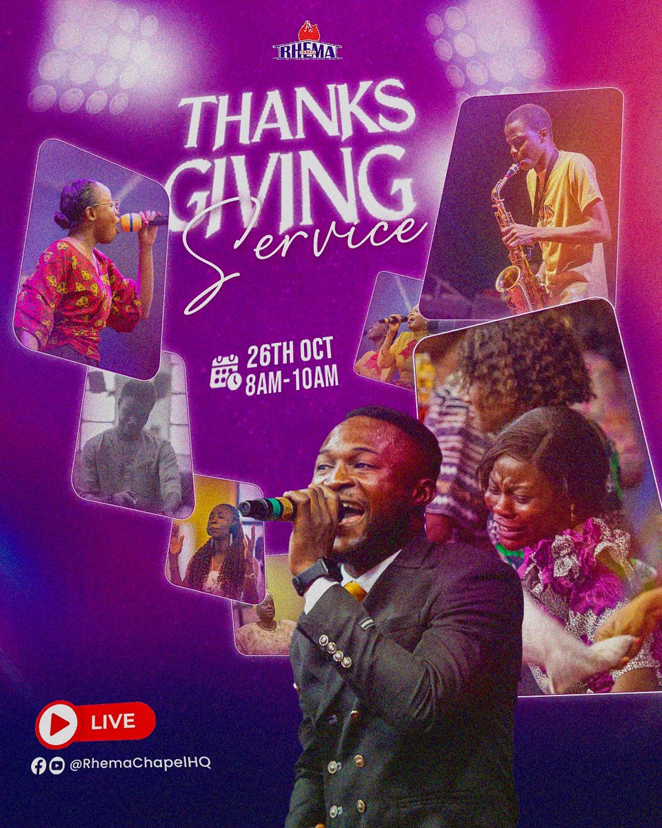 justeeboydesign's tweet image. Thanksgiving mode activated! 💃🏾
Designed this for our service tomorrow at Rhema Chapel HQ 💜
Come in your iro ati buba, agbada or corporate drip, just show up thankful for all God’s done 🙏🏾
#Gratitude #FaithinDesign
