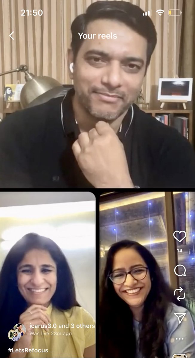 Icarus_Reloaded's tweet photo. Lovely session :) Wonderful people and wonderful poetry. #LetsRefocus
https://t.co/WovOWOa4cm
Some shades :)
@divya_moorjani @priyankacmsk PC https://t.co/Y1f3uV8Kf0
