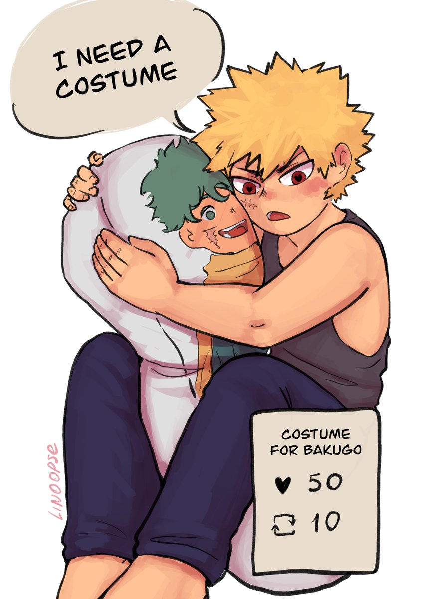 linoopse's tweet photo. Bakugo finally got up the courage to ask Izuku out! Let's help him! https://t.co/dDIe23adDf