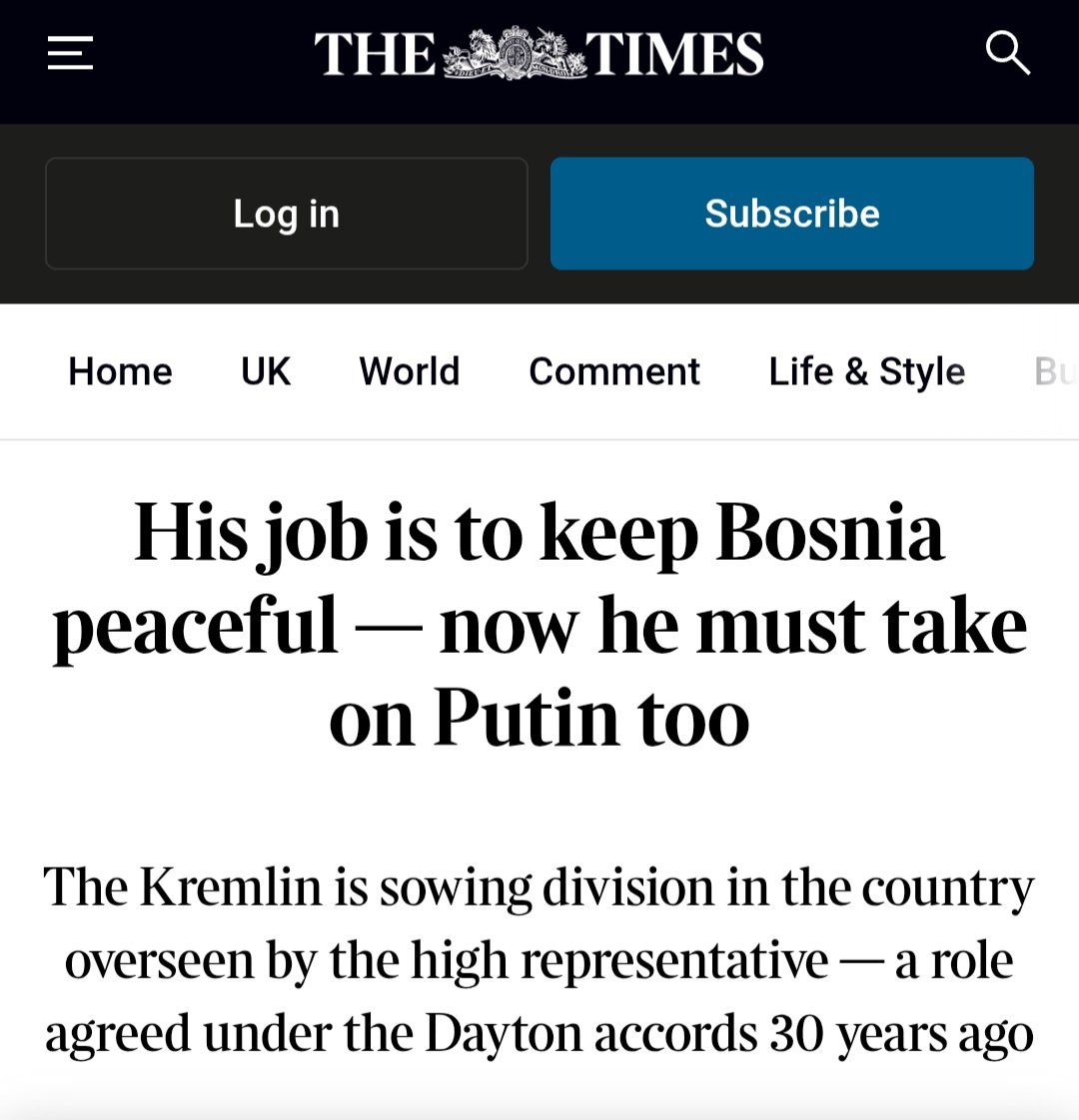 Жељка Цвијановић (@cvijanovic_z) on Twitter photo Британски The Times великодушно пружа Kристијану Шмиту могућност да оправда своје недемократске,  незаконите и унилатералне акције. Дјелује као да пружа сламку спаса човјеку који је урадио све да БиХ не успије с намјером да његов огромни допринос колапсу БиХ припише некоме Британски The Times великодушно пружа Kристијану Шмиту могућност да оправда своје недемократске,  незаконите и унилатералне акције. Дјелује као да пружа сламку спаса човјеку који је урадио све да БиХ не успије с намјером да његов огромни допринос колапсу БиХ припише некоме