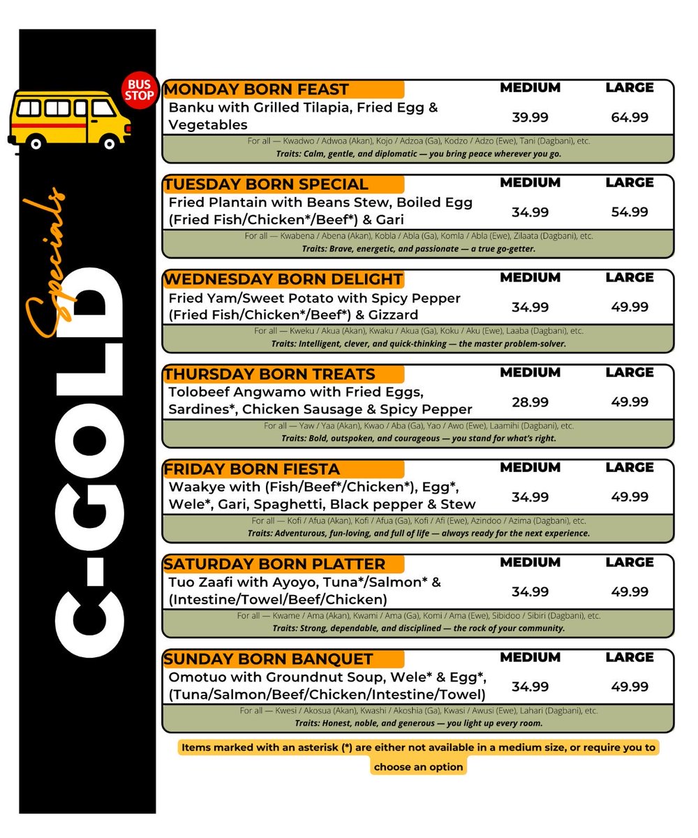 Introducing the Bus Stop menus. Order all your favorite local dishes at affordable prices. 

Home is where the good food is