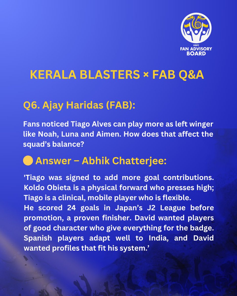 fab_kbfc's tweet photo. “Left Right Left”
Question 6/16:
#FABKBFC #FanAdvisoryBoard #KeralaBlasters #KBFC #FAB #LouderTogether https://t.co/dwe9HNuwEo