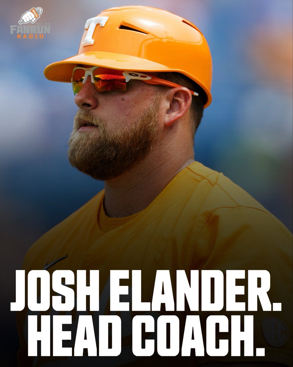 BREAKING: Josh Elander has been named head coach for Tennessee Baseball

The RIGHT move for the future of the Diamond Vols.

#ForTheFans