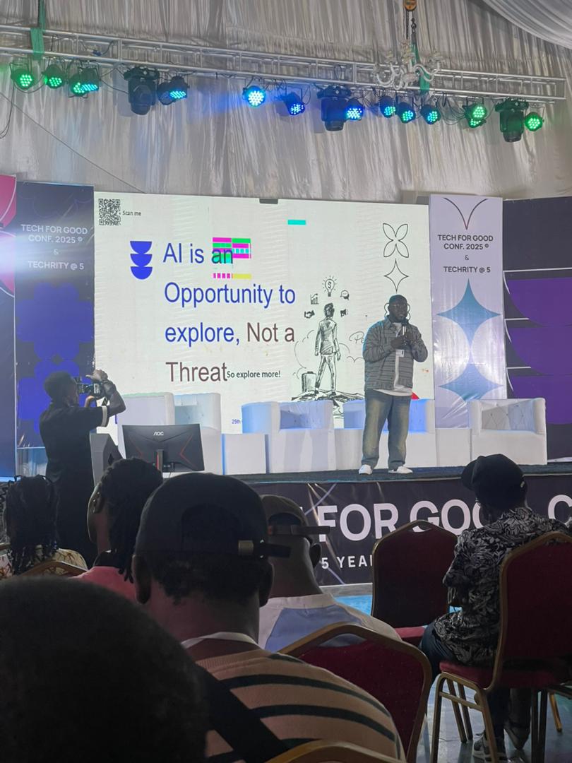 Davveey_'s tweet image. Attended a Tech for Good  conference today / Techcrity’s 5th year anniversary. So many brilliant speakers shared insights on AI and innovation
“AI isn’t a threat,it’s an opportunity to explore&quot;.That perspective changes everything #tech4good #techrity #techcrity5thaniversary