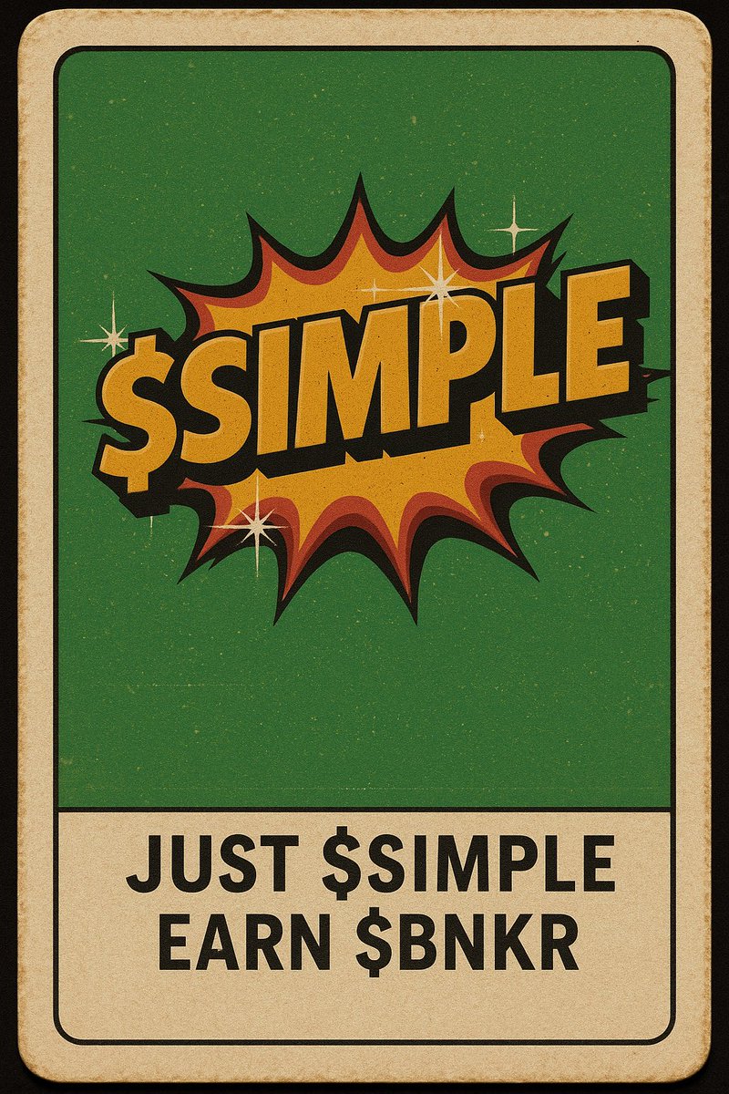 0x_SlumPark's tweet image. There’s still only one child token under $Simple — SON.
Obvious? Maybe.
But we’re working on something even more Simple over at @Simple_on_Base
Just $Simple
Earn $BNKR