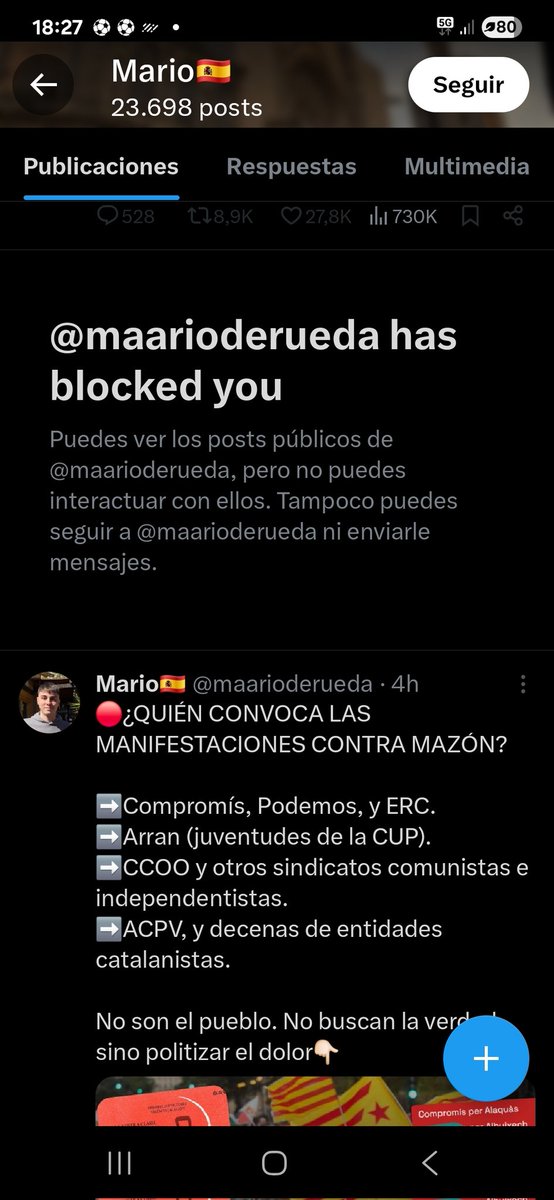 Mariete.
Luego hablan de que en españa no hay libertad de expresion.