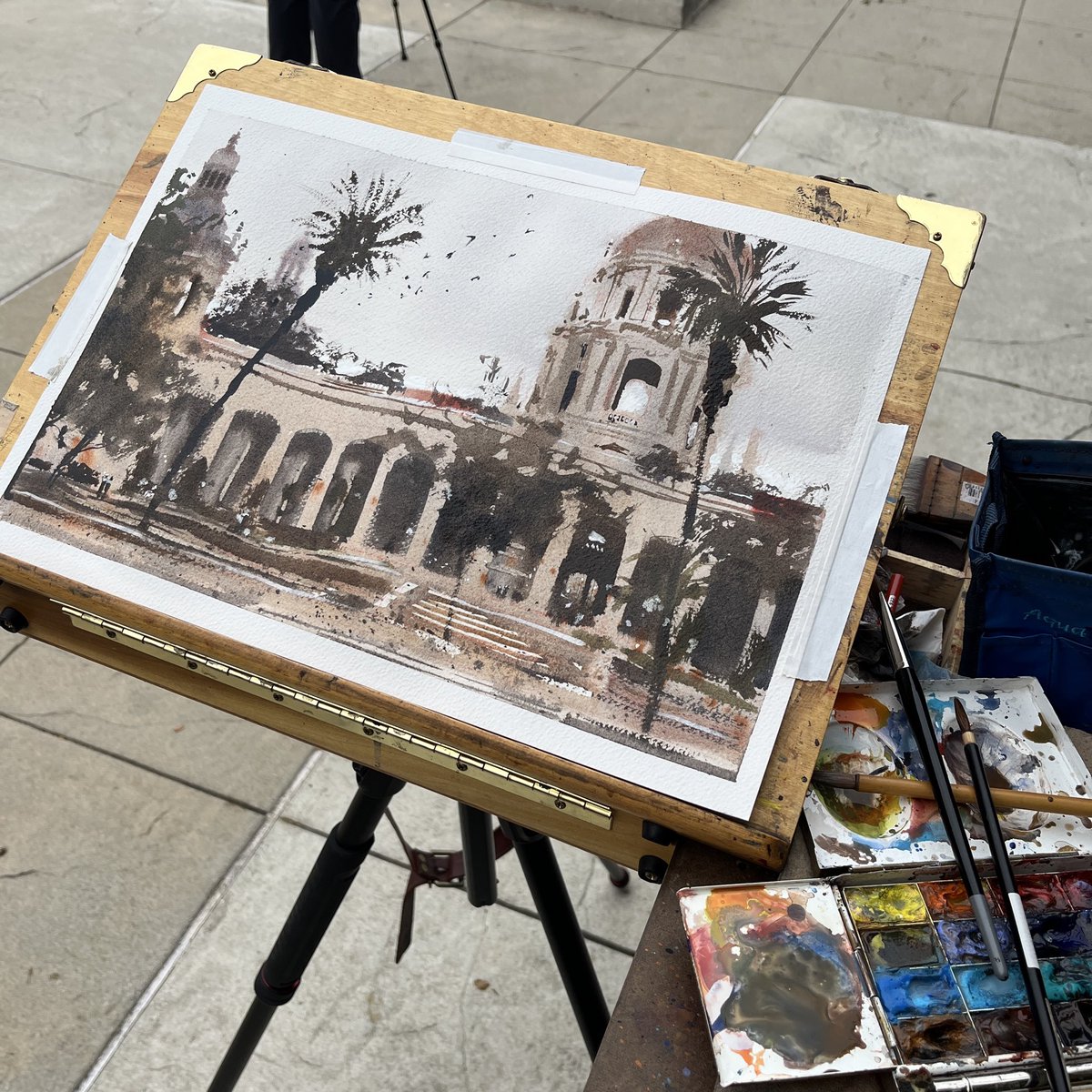 Pasadena City Hall foggy morning