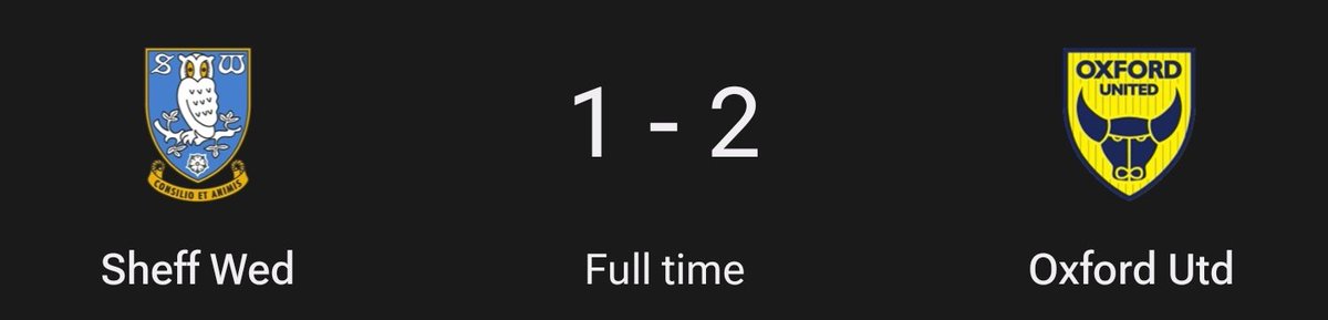 The only stat that's means anything.  #oufc