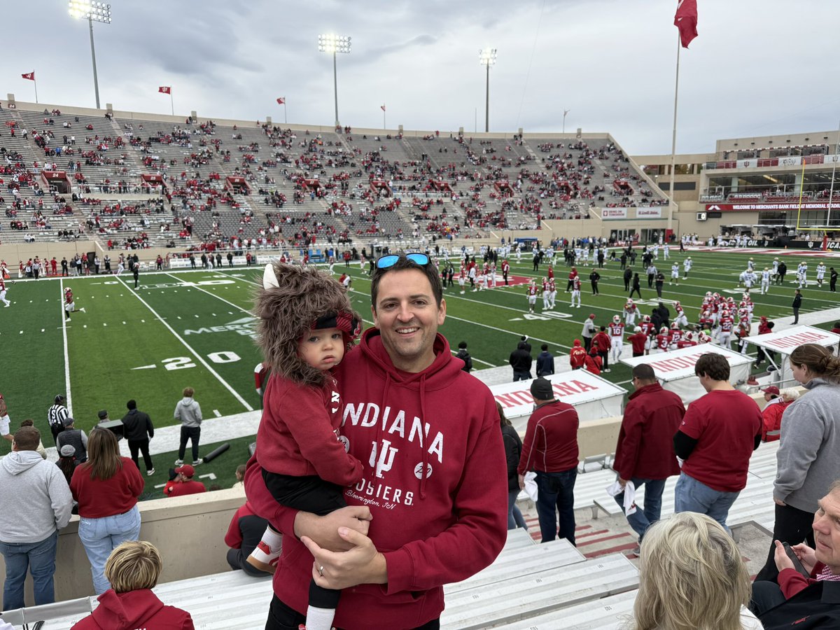 Took our baby bison to the #IUFB game
