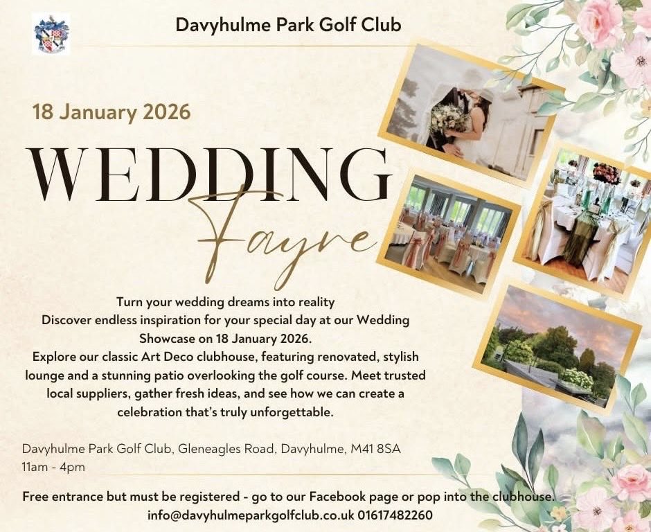 💍 RECENTLY ENGAGED?💍
Come see me at the <a href="/DavyhulmeGolf/">Davyhulme Park Golf Club</a> Wedding Fayre on Sunday 18th January 2026!

Meet me, the face behind Honeyblossom Bridal boutique and chat about your plans for your dream wedding dress and bridal accessories. Details in the pic xx

#trafford #engaged