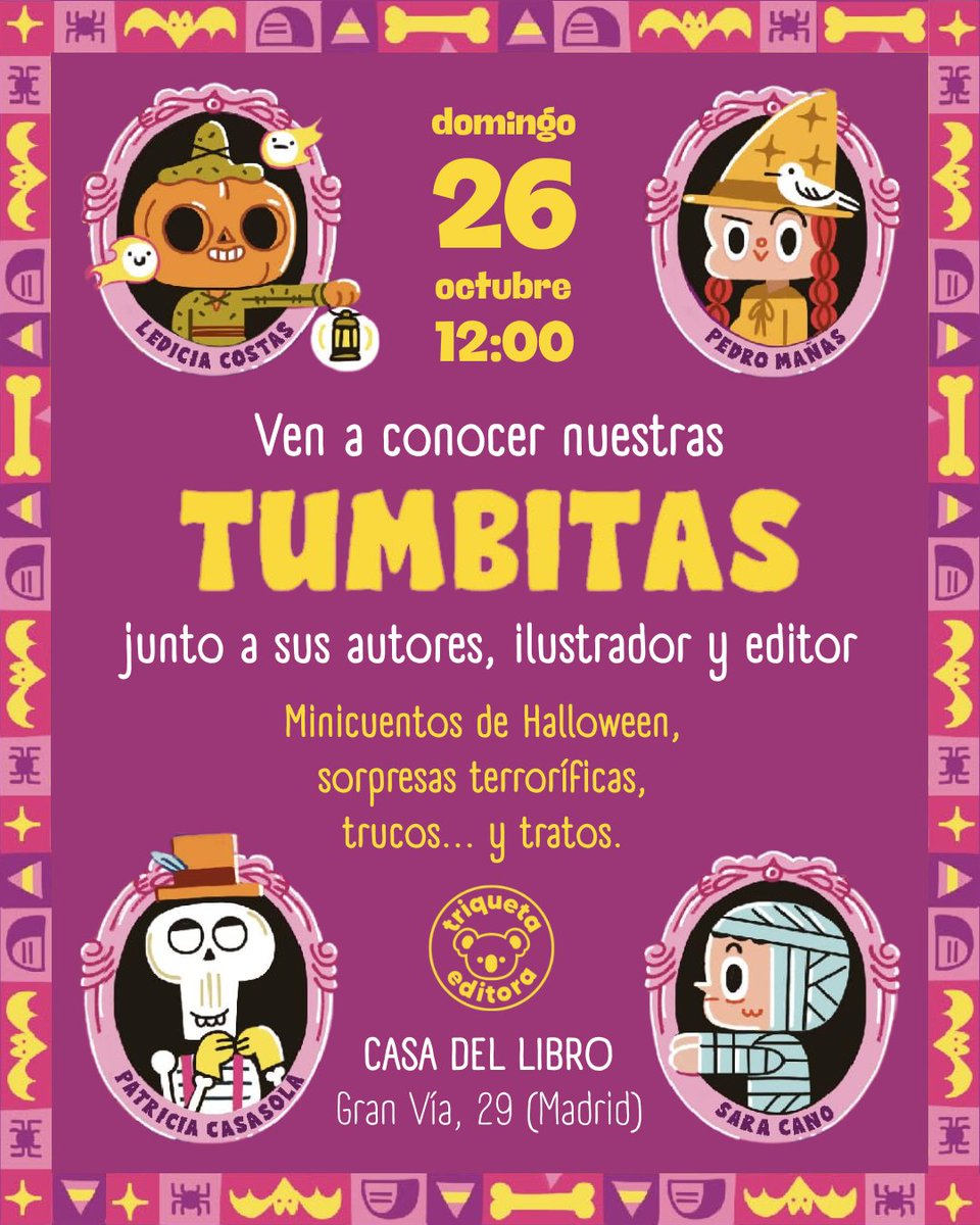 ¡En unas horas os veo en Madrid! 💀💖