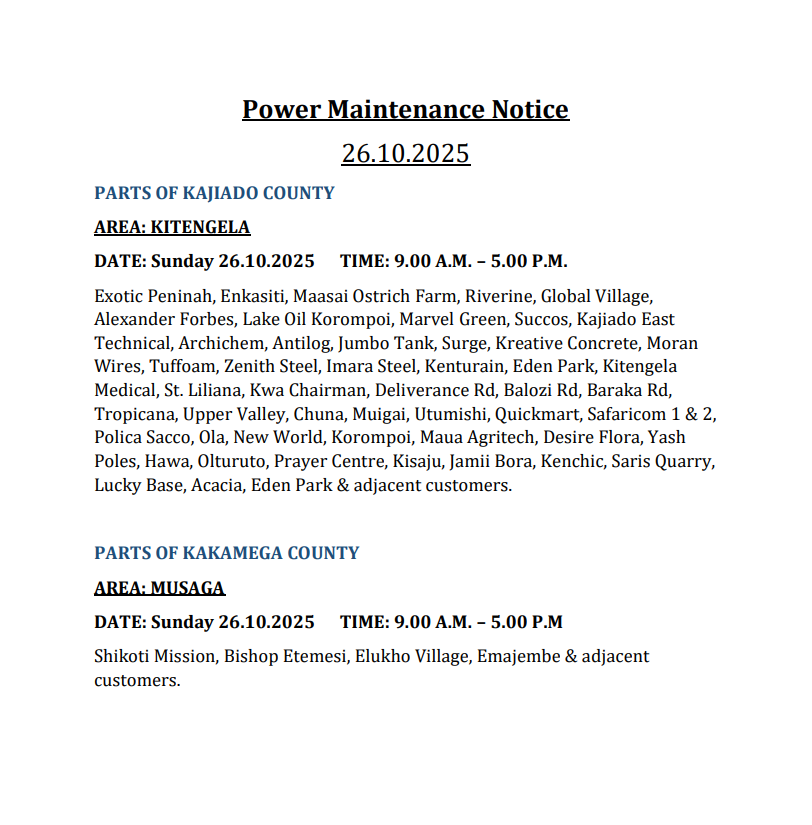 Kenya Power tweet media