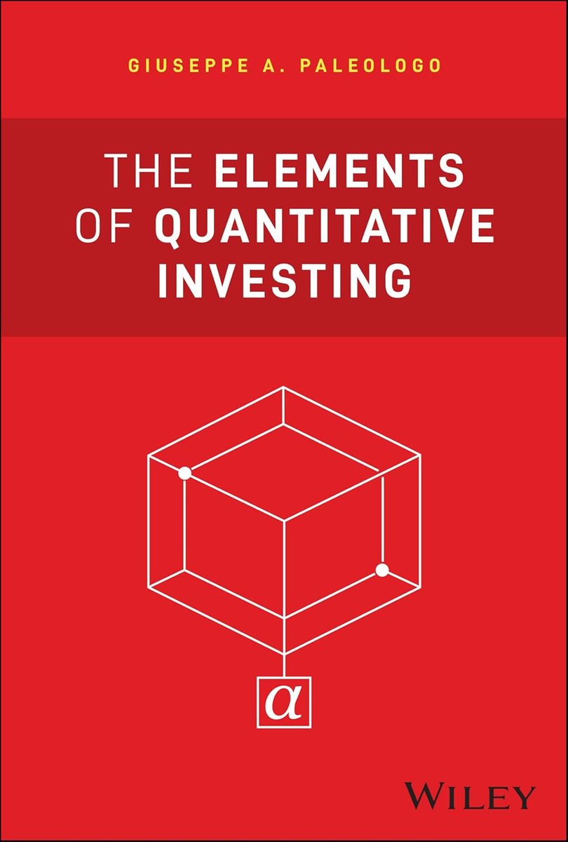 I'm giving away <a href="/__paleologo/">Gappy (Giuseppe Paleologo)</a> new book, "The Elements of Quantitative Investing"!

Can only say positive things about the book.

vertoxquant.com/p/quant-textbo…