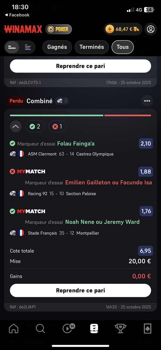 SectionEmi's tweet image. Bonjour @WinamaxSport 
Je pense que vous vous êtes trompés !