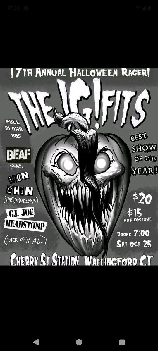 devastation79's tweet photo. hey friends annual #Igfits #Halloween bash so I'll miss the show..one.of my favorite movies btw..but everyone have fun.if I dont talk to whomever before next week's BIG show #HappyHalloween https://t.co/icjZXCVkes