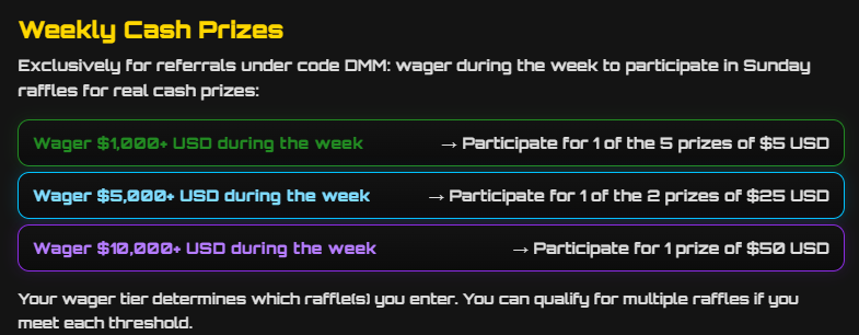 diegus2222's tweet image. Good luck tomorrow! 💚

VIP Benefits: diegusmoneymaker.com

#Roobet #CodeDMM #VIPbenefits