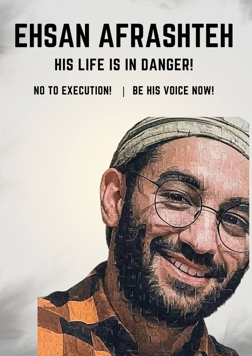 ⚠️ The situation for #EhsanAfrashteh is beyond critical. The IRGC are pushing for his execution soon. He’s weak, ill, and terrified. Please, let the world know about this tragedy! Amplify his name! <a href="/HRANA_English/">HRANA English</a> <a href="/UNHumanRights/">UN Human Rights</a> <a href="/amnesty/">Amnesty International</a> #NoToExecution