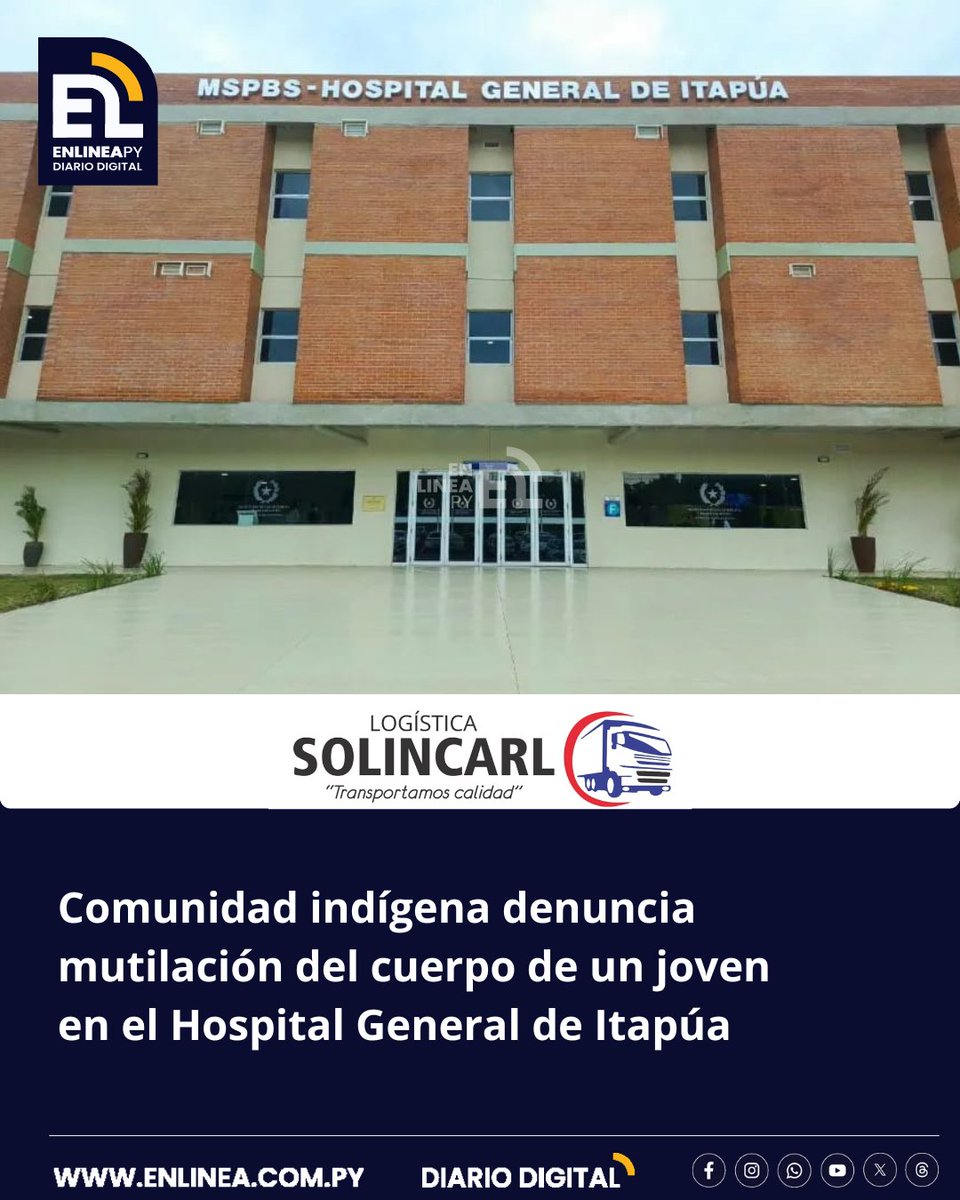 enlinea_py's tweet image. Una grave denuncia fue presentada tras el fallecimiento de un joven indígena en el Hospital General de Itapúa, alegando la mutilación del cuerpo y la falta de un abordaje intercultural adecuado por parte del centro médico.
enlinea.com.py/comunidad-indi…