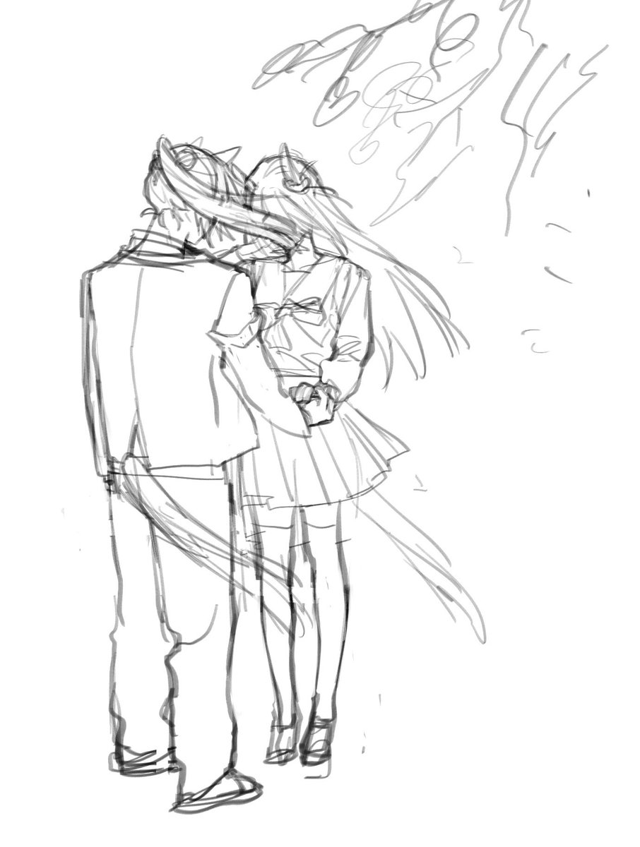 2ko5rihalo's tweet photo. 描いた記憶無い絵出てきた　私ってナリアマの別れに萌えすぎてる https://t.co/478DNFD3Ac