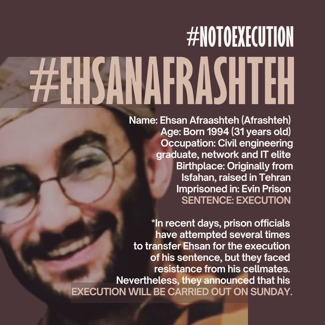 <a href="/1500point/">Point Bleu Pâle</a> <a href="/HRANA_English/">HRANA English</a> <a href="/UNHumanRights/">UN Human Rights</a> <a href="/amnesty/">Amnesty International</a> The IRGC are pushing for his execution soon. He’s weak, ill, and terrified. Please, let the world know about this tragedy! Amplify his name