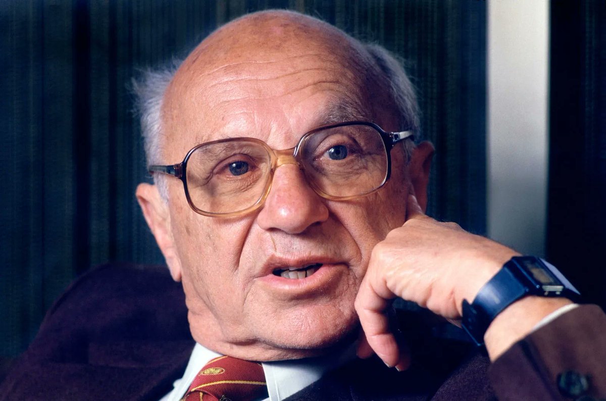 MiltonFriedmanW's tweet image. “The fundamental threat to freedom is power to coerce, be it in the hands of a monarch, a dictator, an oligarchy, or a momentary majority.”

— Milton Friedman