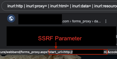 TakSec's tweet image. Google Dork - SSRF

inurl:http | inurl:url= | inurl:path= | inurl:dest= | inurl:html= | inurl:data= | inurl:domain= | inurl:page= inurl:&amp;amp; site:example[.]com