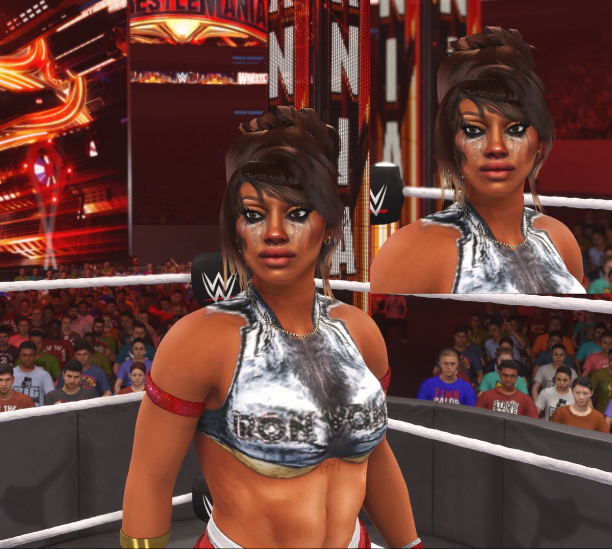NashayeKabrina's tweet photo. The END of the prize fighter.

🫸🏾🌟🫷🏾
#WWE2k25 https://t.co/ZhwxByamZK