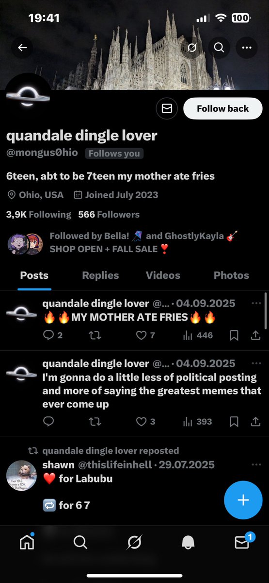 who just followed me