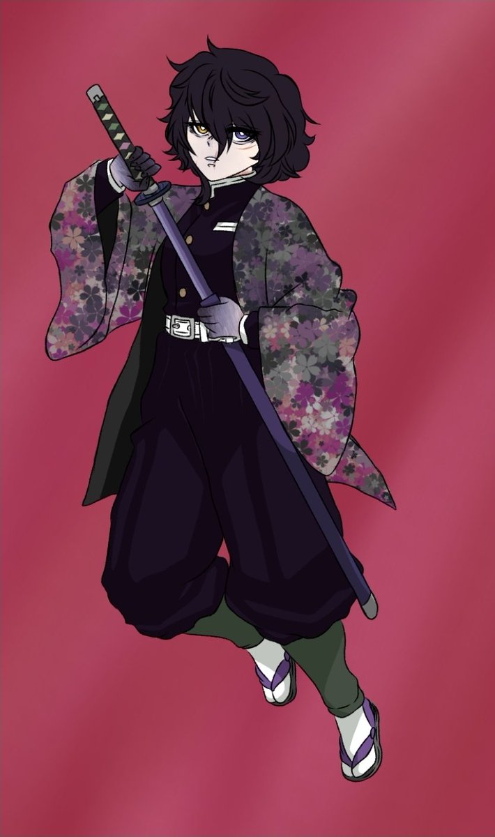 Z44n33's tweet photo. Redesign for my demon slayer oc Ren Fujiwara #knyoc https://t.co/J5tJI3HYwJ