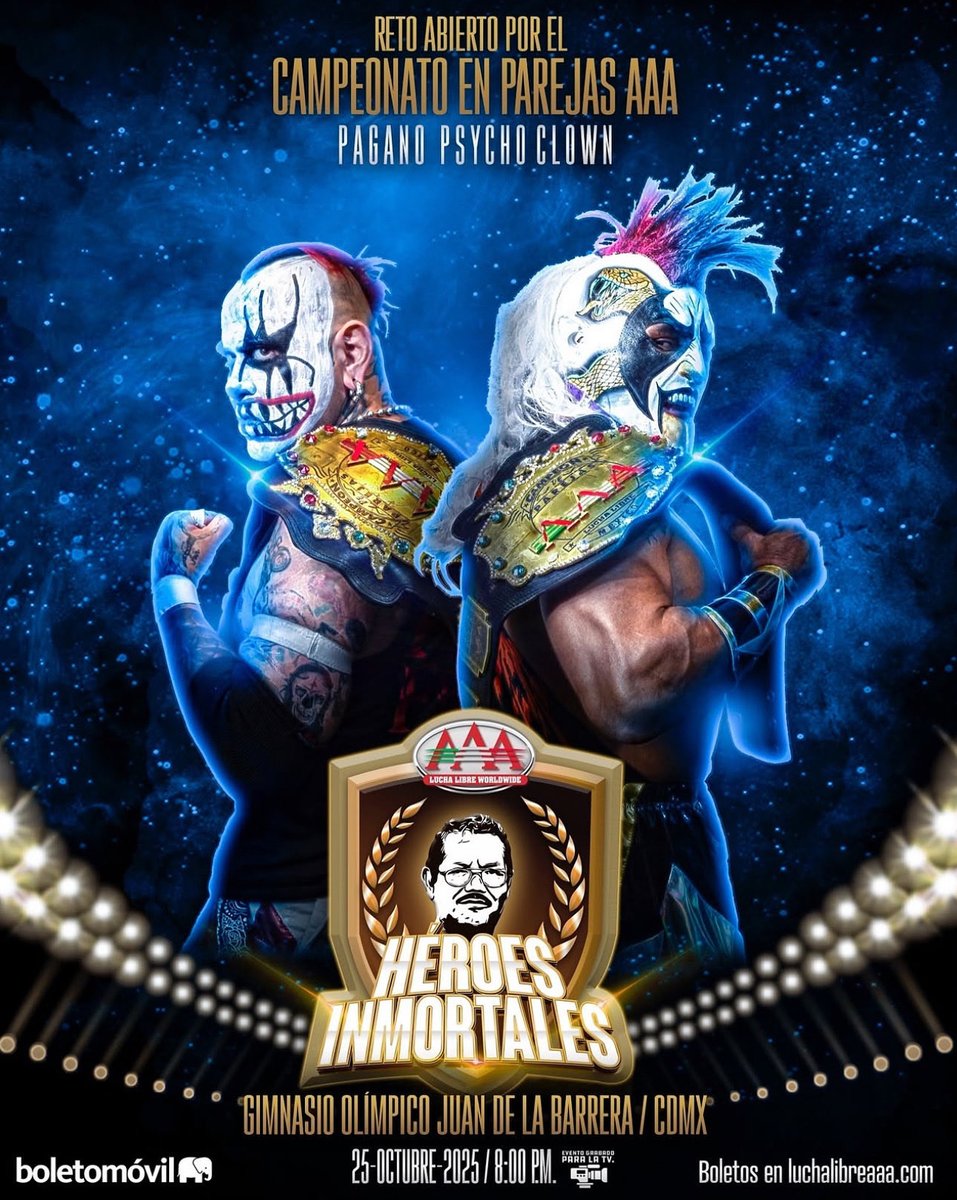 Liberen a los payasos 👹 ¡Contra quien sea! Nos vemos hoy en #HéroesInmortales 
-
Release the clowns👹 Against anyone! See you today at #HéroesInmortales