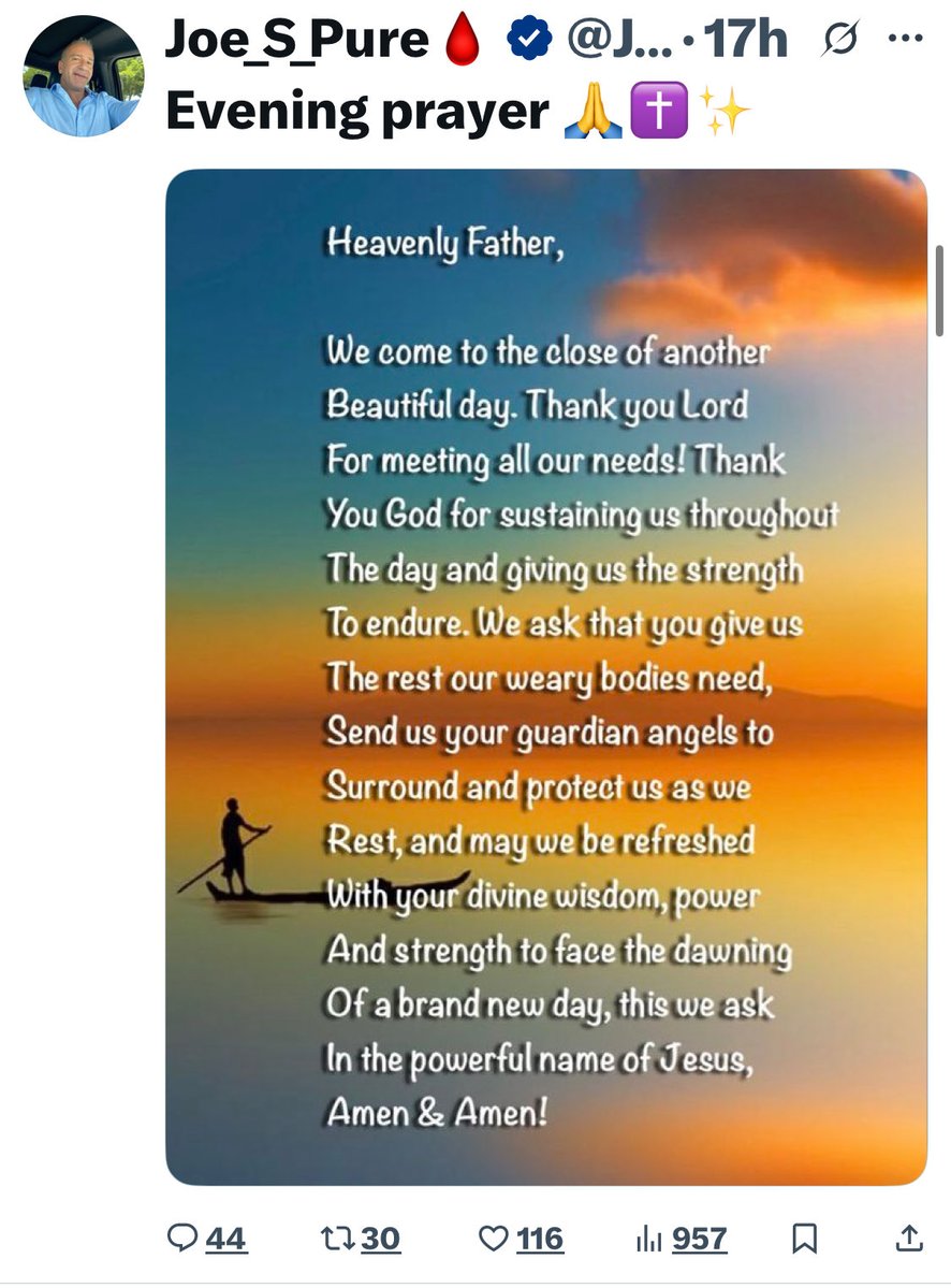 I’ve had several tell me they don’t see me anymore. I’m very sorry but unfortunately I’m being suppressed right really bad right now. It makes no sense that these prayers used to get 300-400 likes and now I struggle to break 150 (views are half). Mind you that was when I had