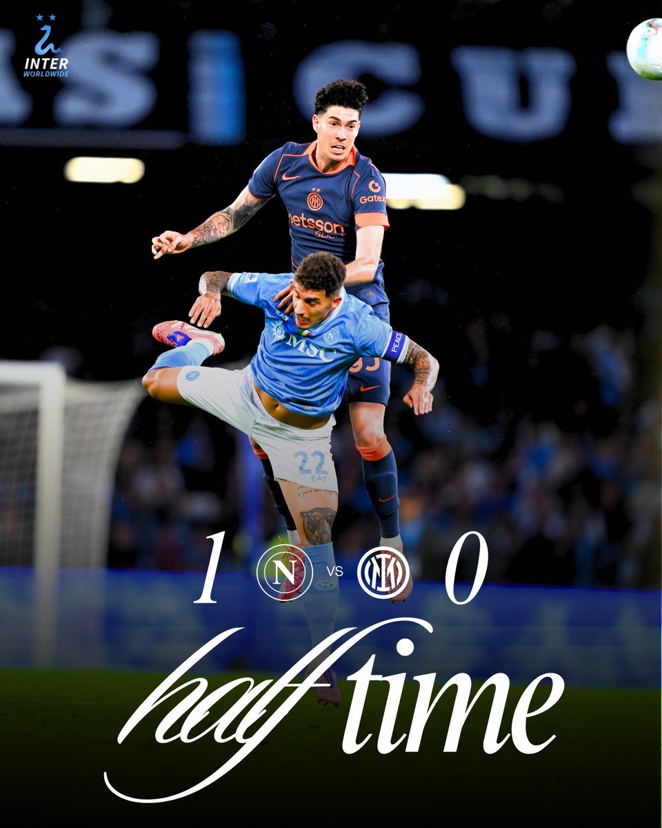 Down but not out. 💪 

Come back strong in the 2nd half! 🔵⚫ 

#ForzaInter #NapoliInter #InterWorldwide