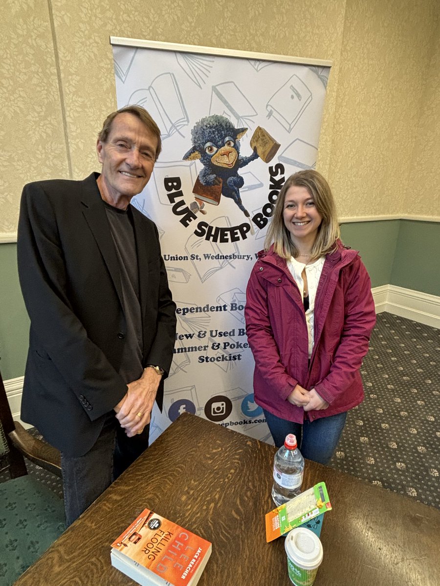 SheepBooks's tweet image. One of our proudest moments to date! Getting to meet the one and only Lee Child as the owner of a tiny independent bookshop was never something we thought we’d do 😱@penguinukbooks @LeeChildReacher #jackreacherbooks #leechild #supportsmall #supportlocal #shoplocal