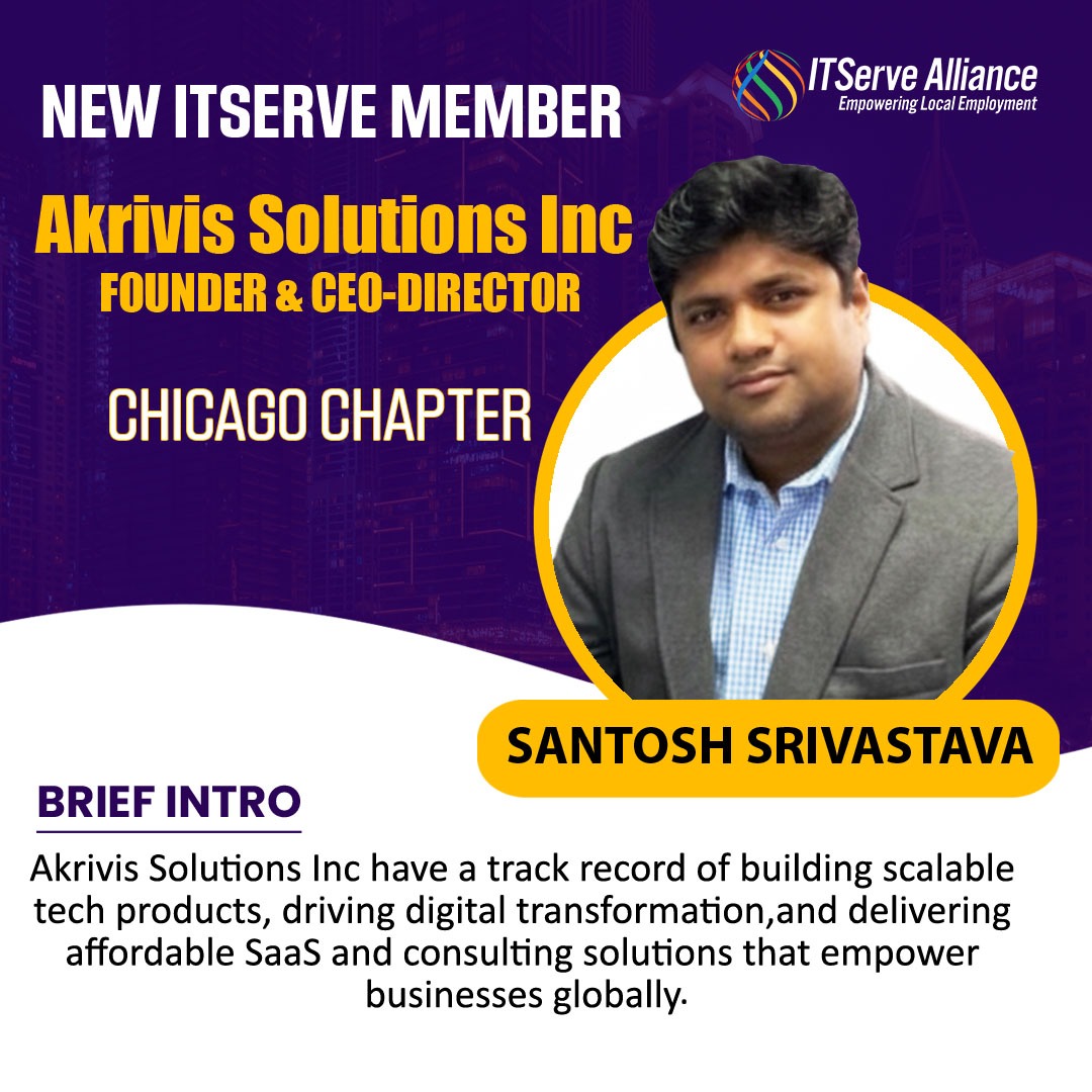 ITServeorg's tweet image. Let’s welcome Santosh Srivastava to the ITServe Family. Please get in touch, network, collaborate wherever necessary, and help support each other.

For more details: itserve.org

#ITServeAlliance #ITServeFamily #WelcomeAboard #Networking #Collaboration #TogetherWeGrow…