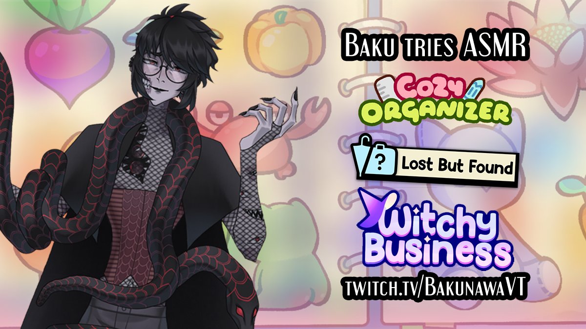 Let's destress after fighting off zombie hordes. First time trying to do something ASMR-ish. Soft spoken RP while I organize, handle the lost &amp; found and handle a witchcraft shop. Thanks to <a href="/rogueducknet/">Rogue Duck Interactive</a> for the keys!

twitch.tv/bakunawavt