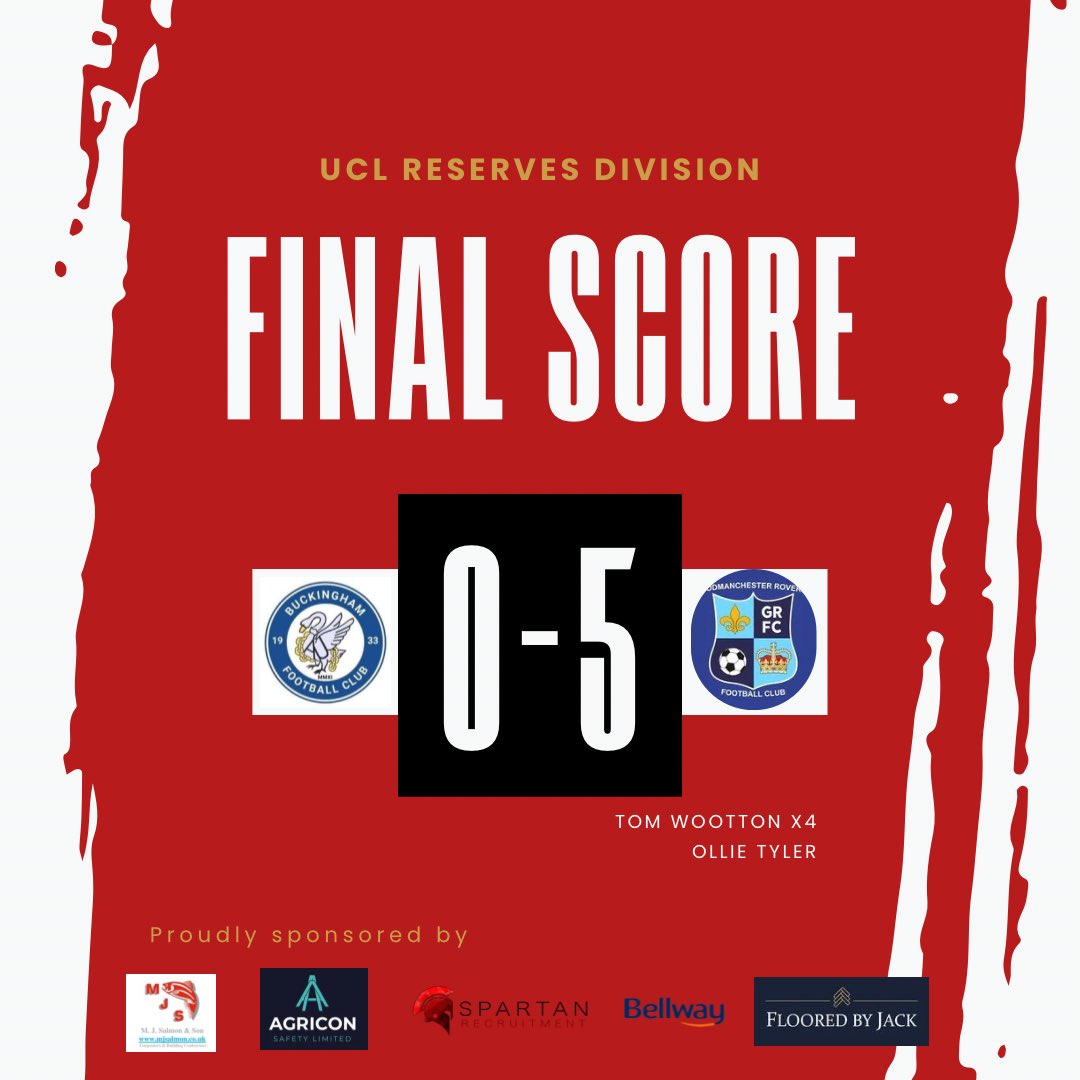 A successful Saturday, 5-0 away win and through to the next round of the <a href="/SGDLtd/">Sports Ground Development Ltd</a> reserve division cup!🏆🙌